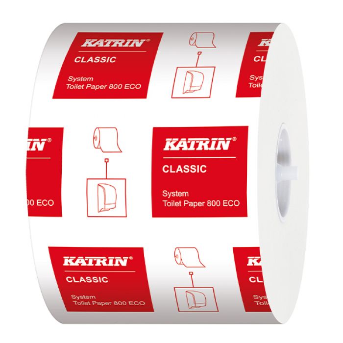 Katrin System 800 Toilet Roll Eco - 92m - Case of 36