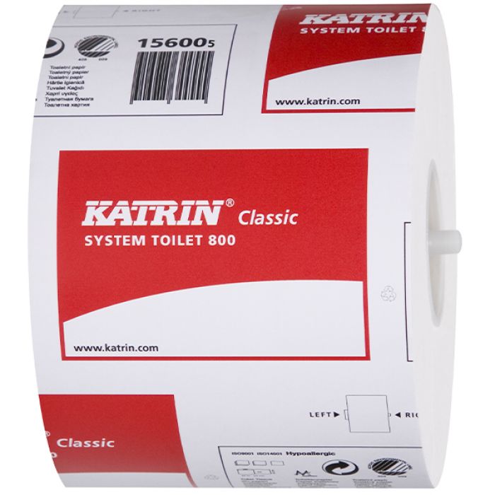 Katrin System 800 Toilet Roll - 100m - 43mm Core - Case of 36