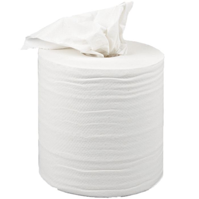 White Roll Centrefeed Rolls 1 Ply - 300m - Case of 6