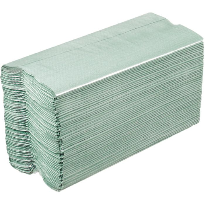 C-Fold Hand Towels 1 Ply - Green - Case of 2800