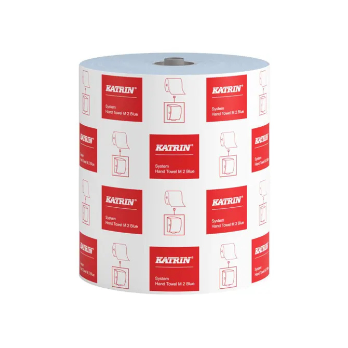 Katrin System 705 - Hand Towel Roll - Medium - Blue - 2 Ply - 180m - Case of 6