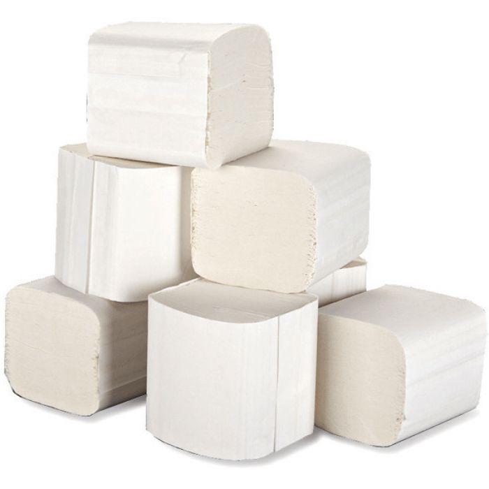 Bulk Pack Toilet Tissue 2 Ply - White - Case of 36 Rolls, 240 Sheets per Roll
