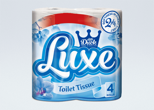 Toilet Rolls - Luxury  - 2 Ply - White - Case of 40