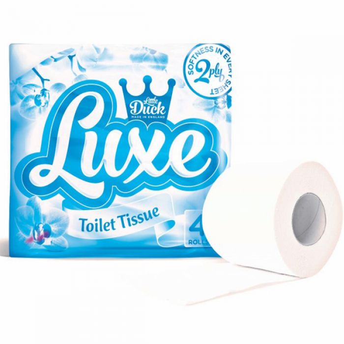 2 Ply Luxury Toilet Rolls - White - Case of 40