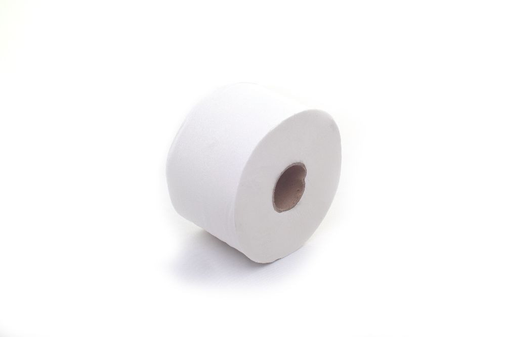 Toilet Roll - AUK Hygiene - Twin Mini - 125m Roll - 2 Ply - White - Case of 24