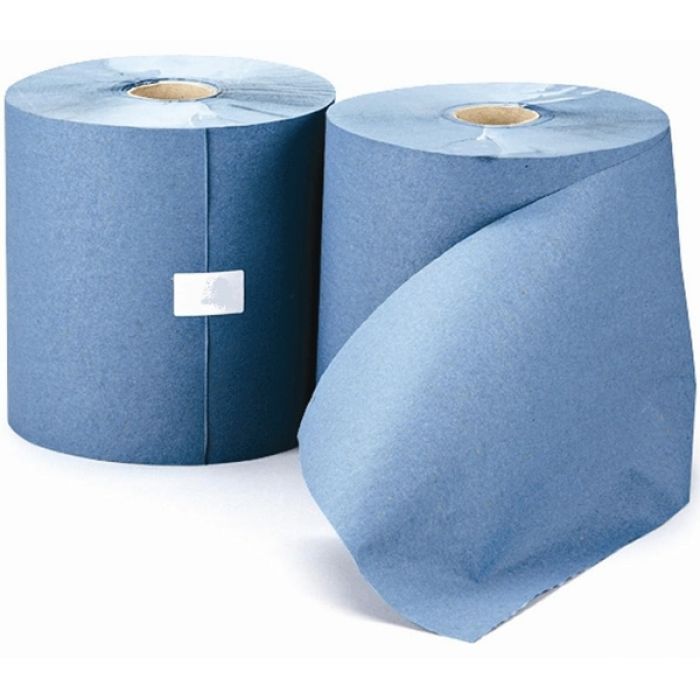 Leonardo Hand Towel Roll 1 Ply - 200m - Blue - Case of 6