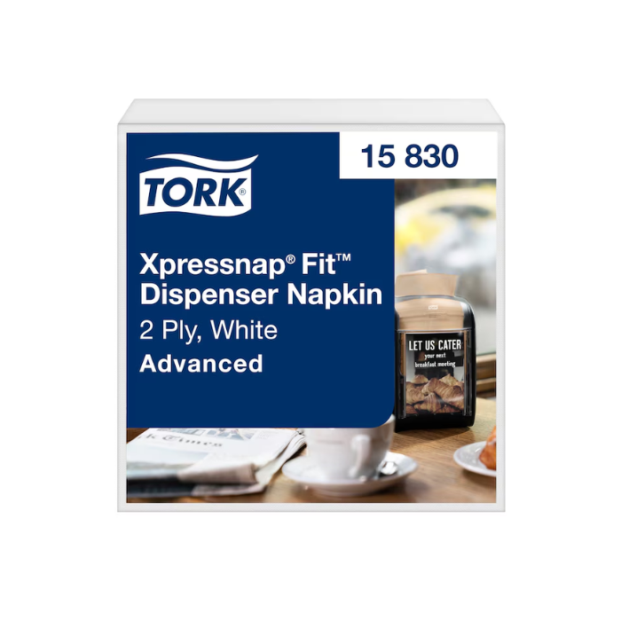 Tork Xpressnap Fit® N14 Dispenser Napkins, White, 6 × 720 Sheets