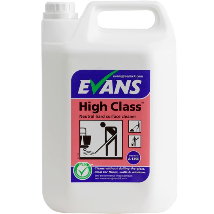Evans High Class Neutral Hard Surface Cleaner - 5L