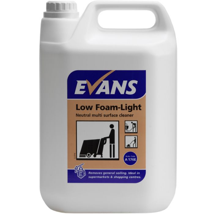 Evans Low Foam Light - Neutral Multi Surface Cleaner - 5L