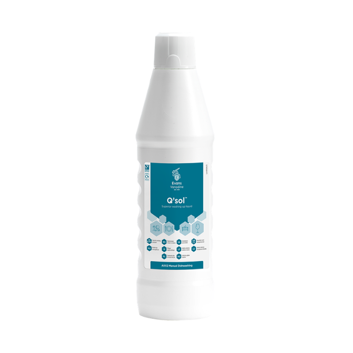 Evans Q'sol Superior Washing Up Liquid - 1L