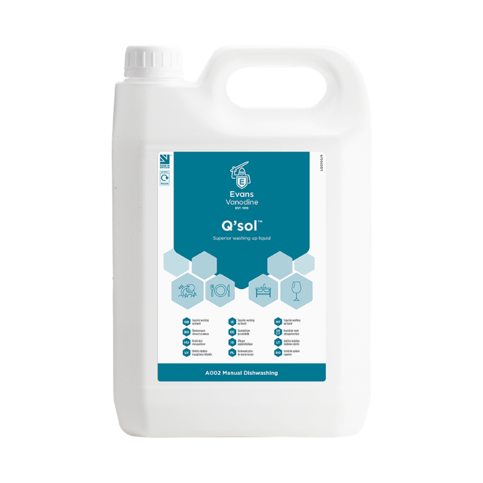 Evans Q'sol Superior Washing Up Liquid - 2 x 5L
