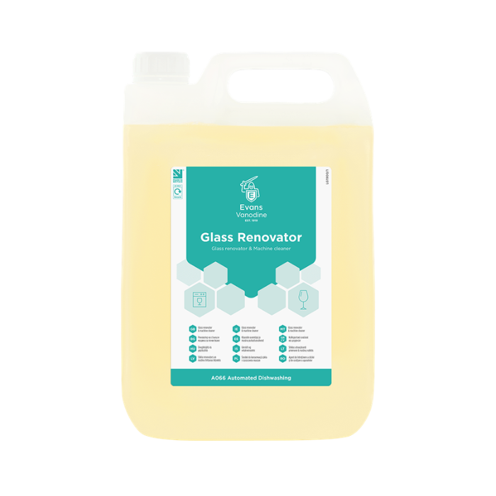 Evans Glass Renovator and Machine Cleaner - 5L