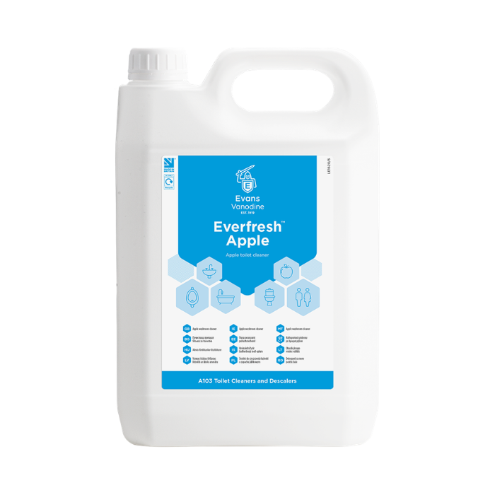 Evans Everfresh Toilet and Washroom Cleaner - 2 x 5L - Apple