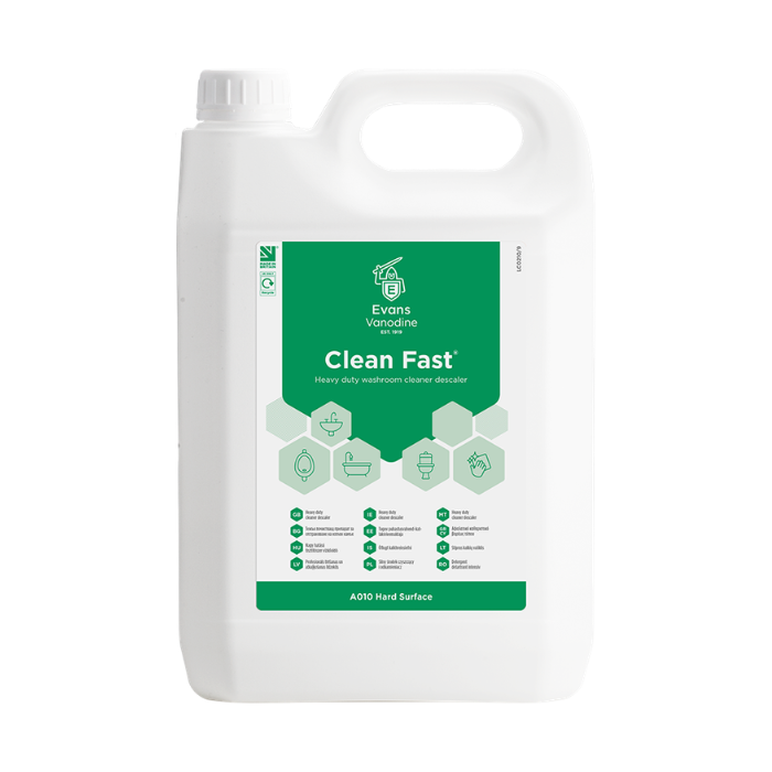 Evans Clean Fast Washroom Cleaner Descaler - 2x5L