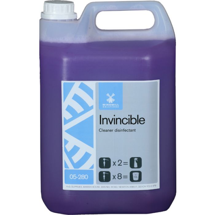 Windmill Invincible Virucidal Surface/ Washroom Bactericidal Cleaner - 5L
