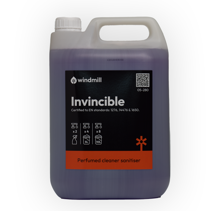 Windmill Invincible Virucidal Surface & Washroom Bactericidal Cleaner - 5L