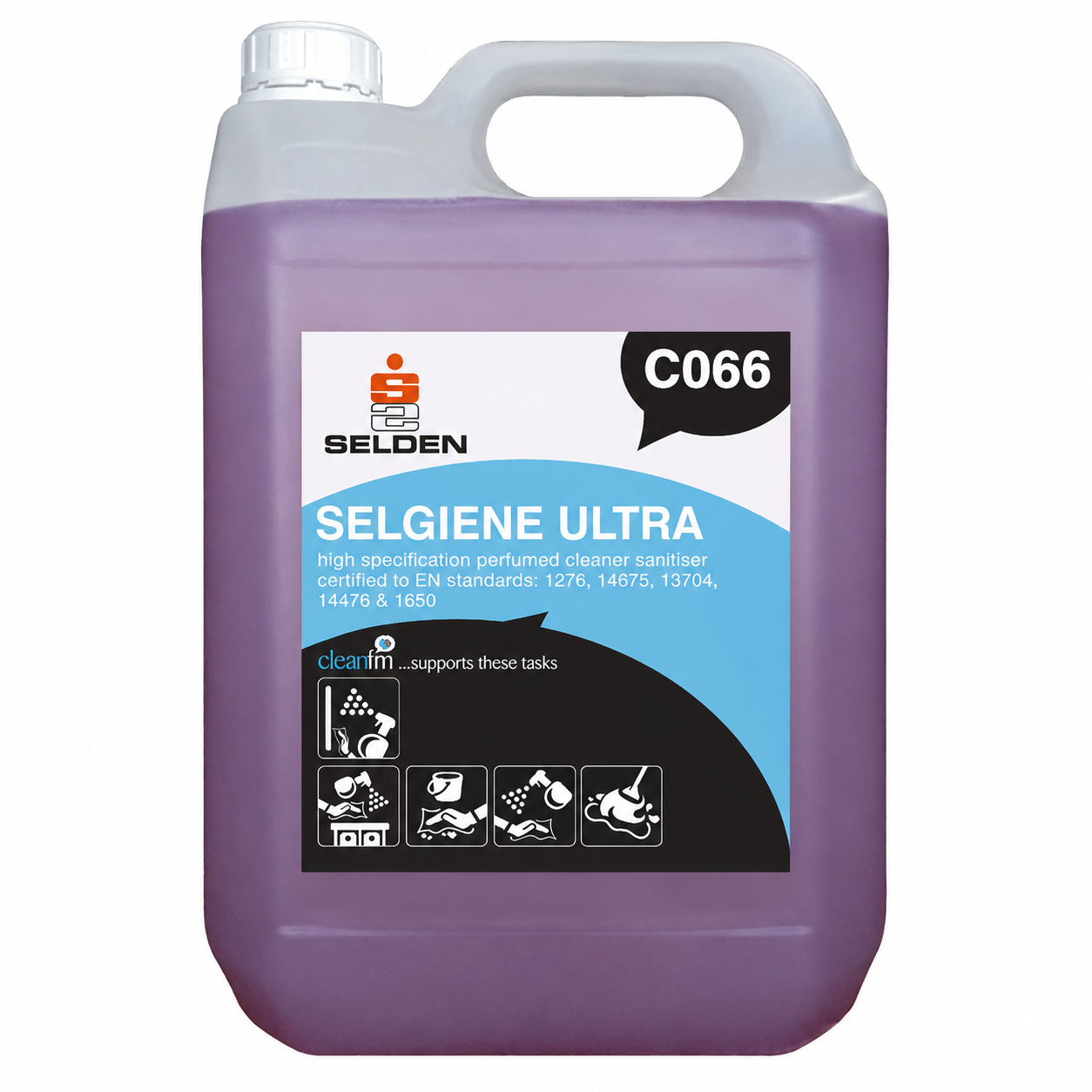 Selgiene Ultra Bactericidal and Virucidal Cleaner - Case of 2x5L
