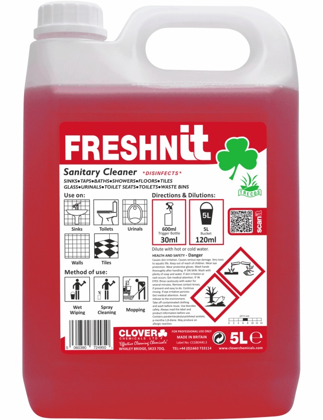 Clover FreshnIt Neutral Perfumed Cleaner and Disinfectant - 5L
