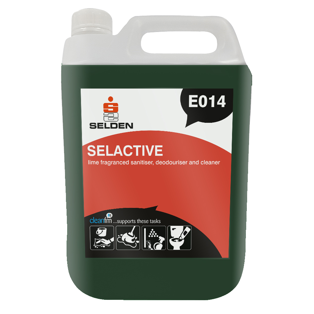 Selden Selactive - Washroom Sanitiser Deodoriser Cleaner - 5L