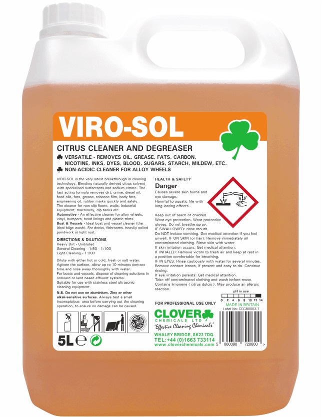 Clover Virosol - Citrus Cleaner Degreaser