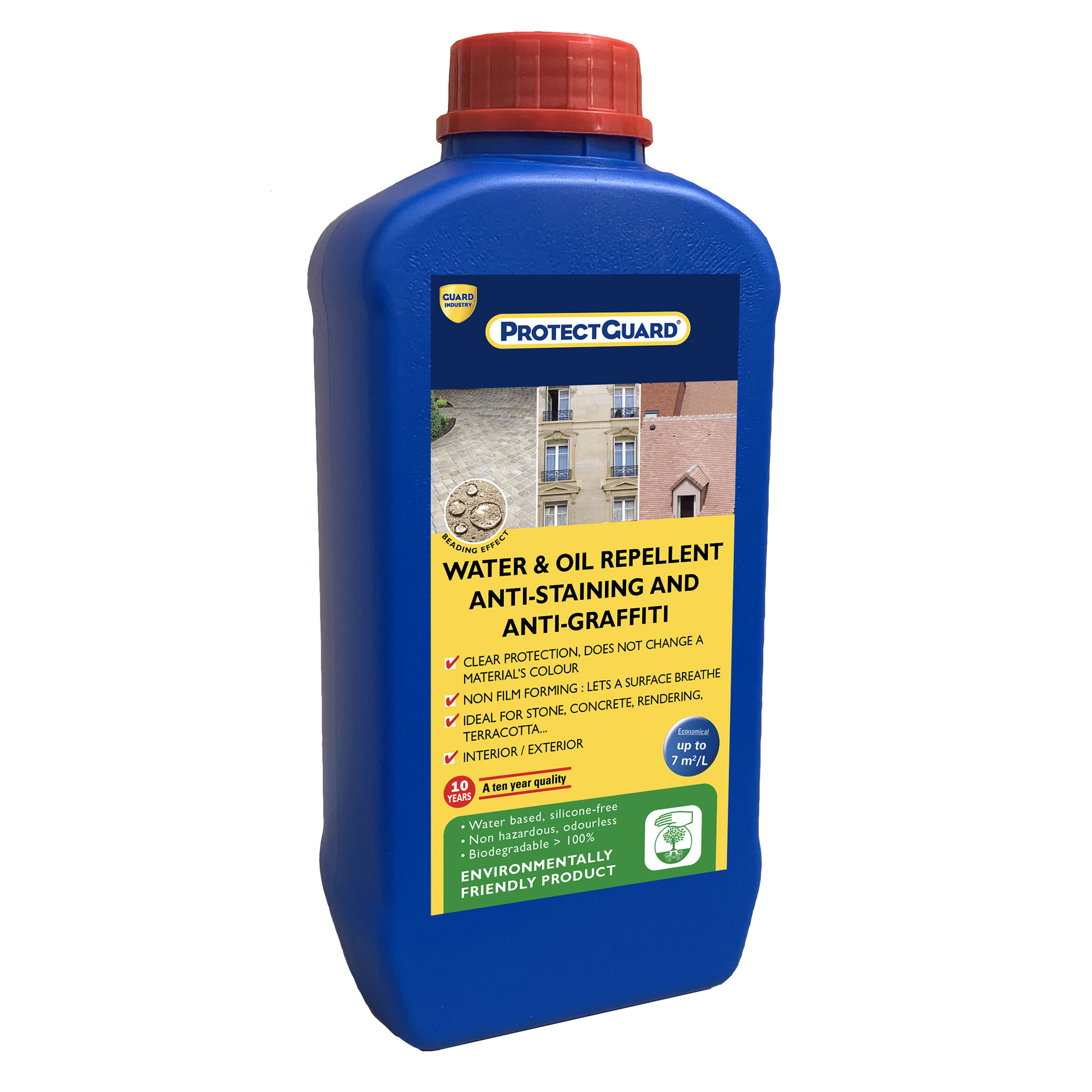 Protect Guard - Water and Oil Repellant Anti-Staining and Anti-Graffiti Solution 1L
