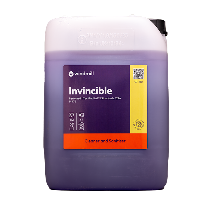 Invincible - Cleaner and Sanitiser - Windmill Refill - 10L