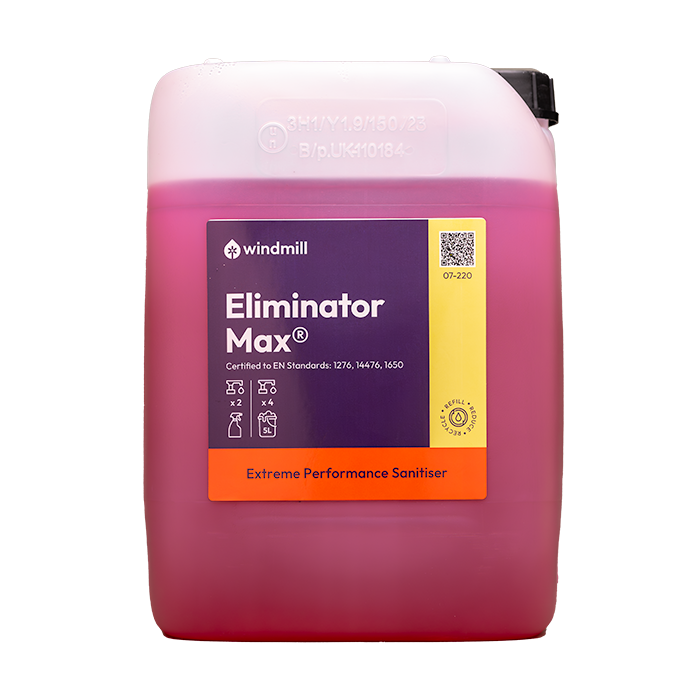 Eliminator Max - Extreme Performance Sanitiser - Windmill Refill - 10L