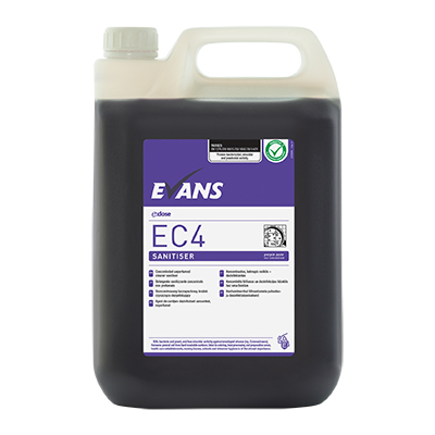 Evans EC4 Multi Surface Cleaner & Disinfectant Refill - 2x5L