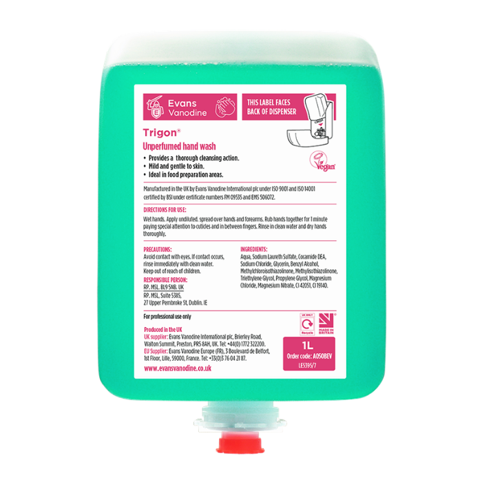 Evans Evolve Trigon Unperfumed - Hand Wash Cartridge