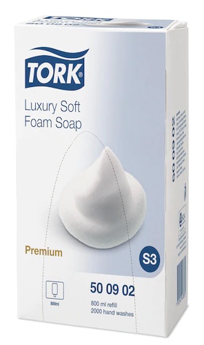 Tork Premium S3 Luxury Soft Foam Soap - 6 x 400ml