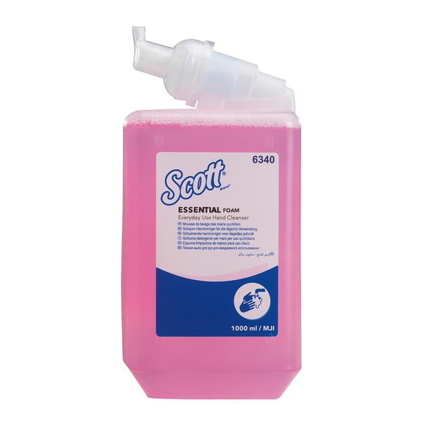 Scott 6340 Essential Everday Use Foam Hand Cleanser - 6 x 1L