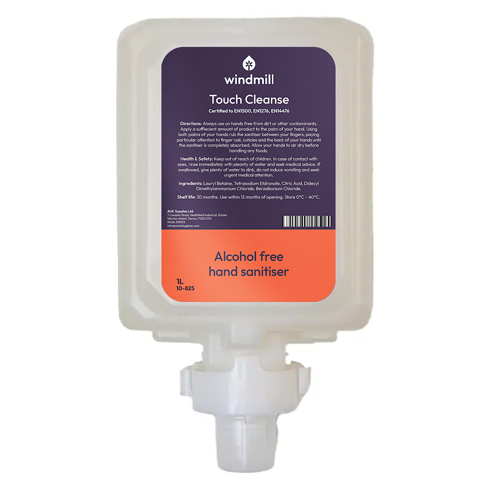 Windmill - Touch Cleanse - Alcohol Free Hand Sanitiser - 1L