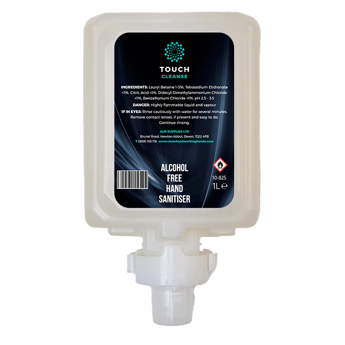 Touch Cleanse Alcohol Free Hand Santiser Cartridge 1L