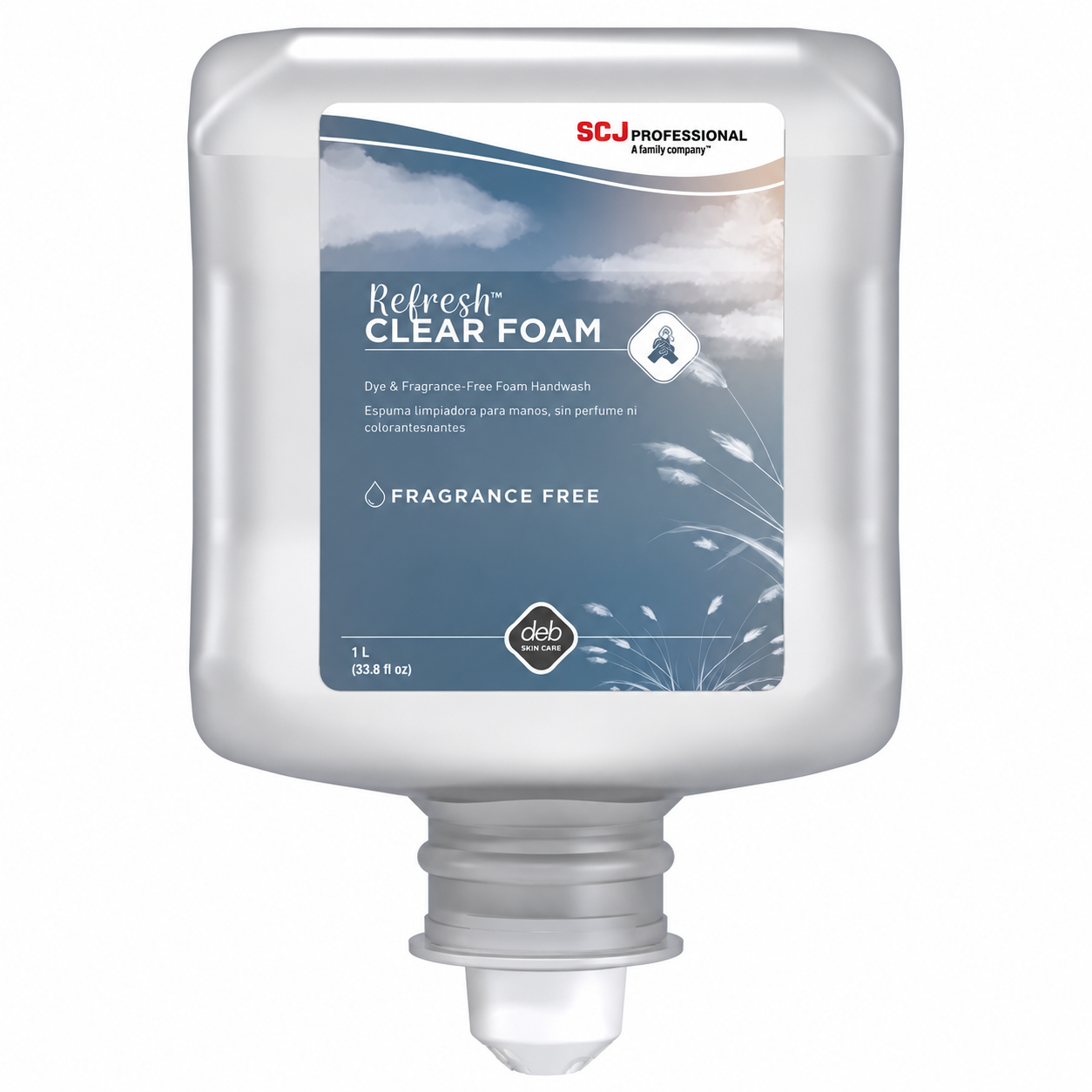 SC Johnson Deb Refresh™ Clear FOAM - Perfume-Free & Dye-Free Gentle Foam Handwash