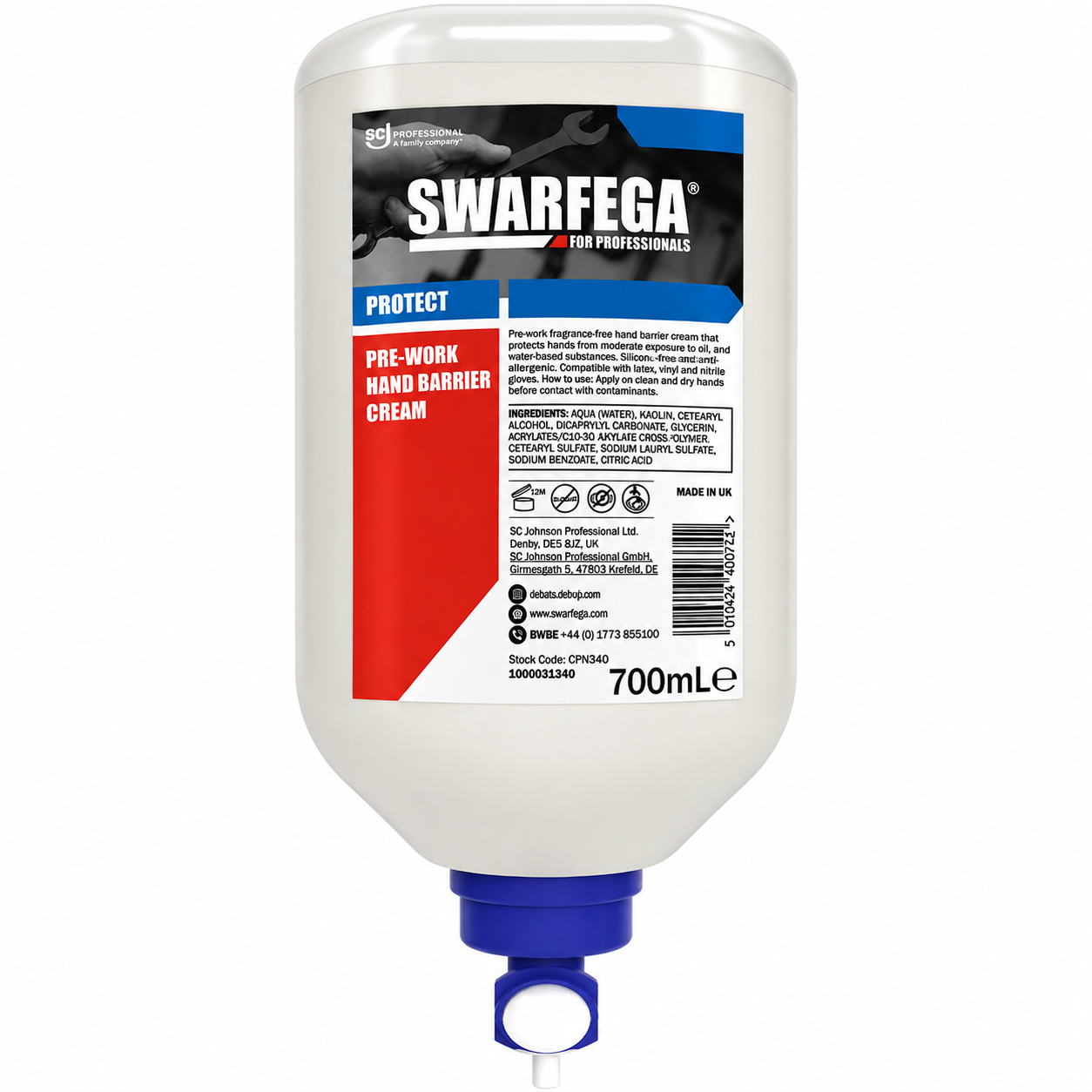 SC Johnson Swarfega ® Protect - Pre-work Hand Barrier Protective Cream