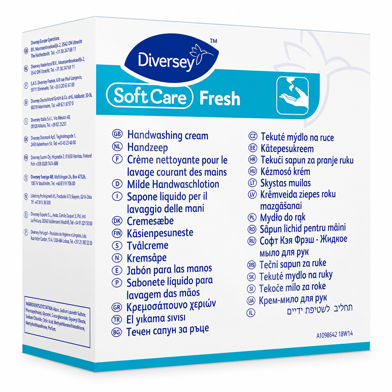 Diversey Soft Care Fresh Soap H1 - Liquid Hand Soap