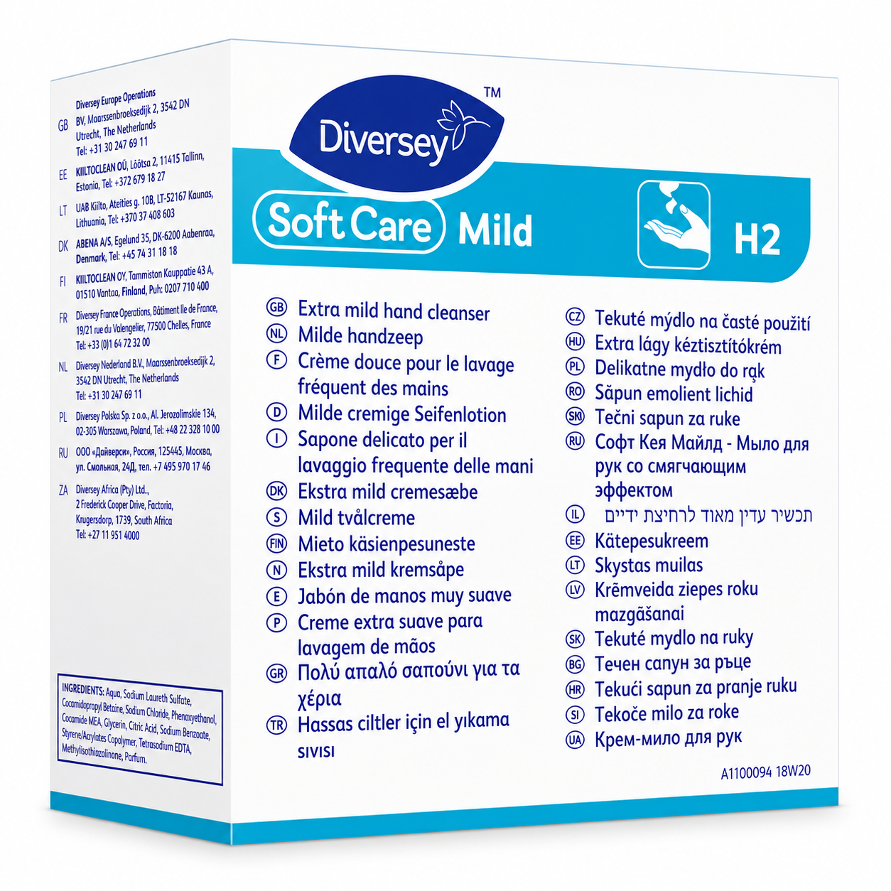 Diversey Soft Care Mild Soap H2 - Hand Cleanser