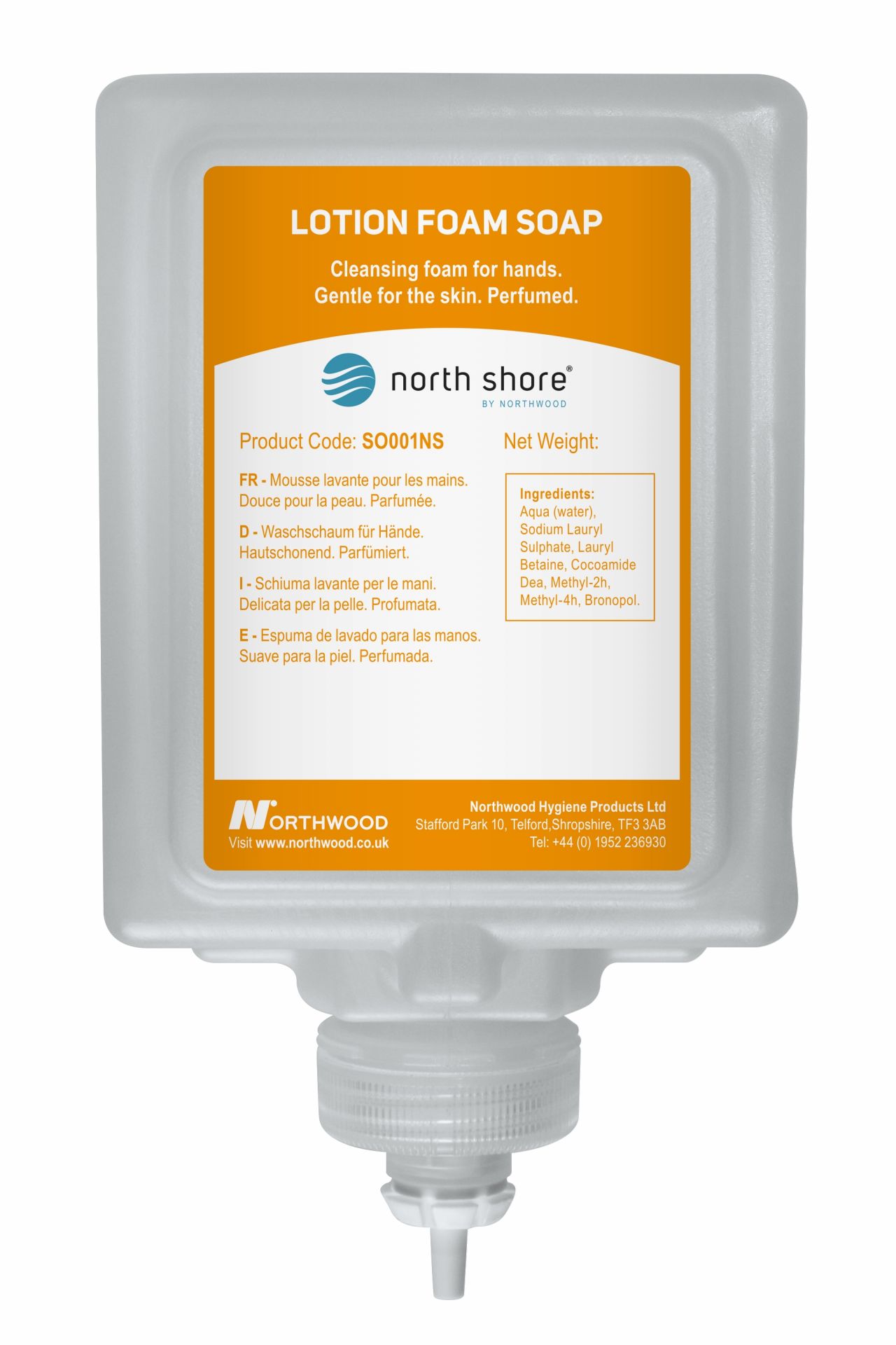 North Shore Eco Foam Soap - 6 x 1L