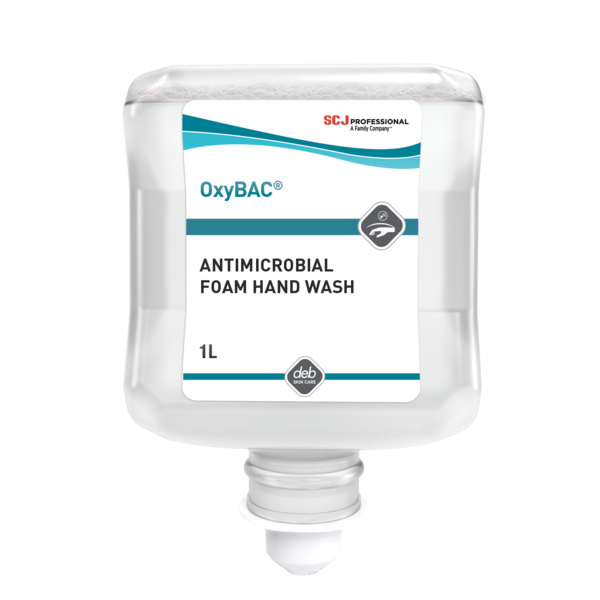Deb Oxybac Perfume & Dye Free Antibacterial Foam Hand Wash Refill -  1L