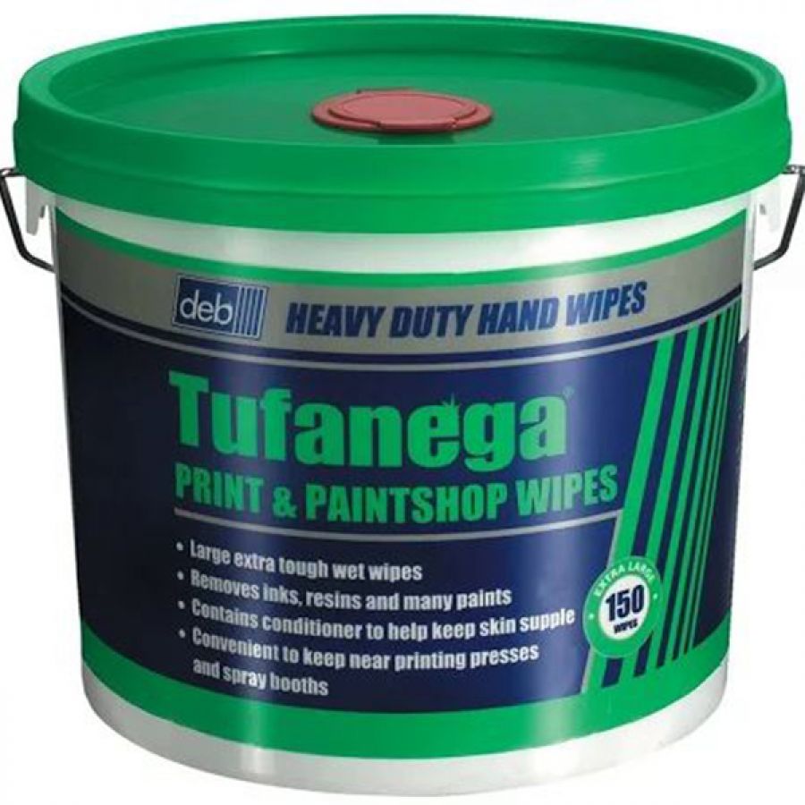 Deb Tufanega Print & Paintshop Wipes - Extra Large - Tub of 150