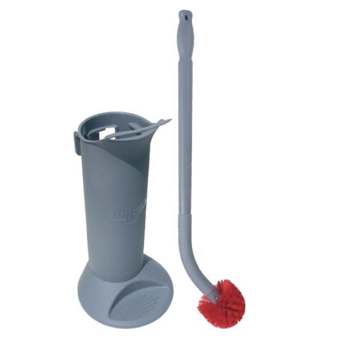 Unger Ergo Toilet Bowl Brush & Holder Set - Inc 2 Heads