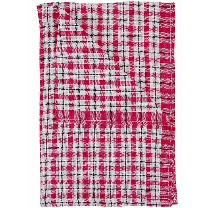 Economy Coloured Check Tea Towel