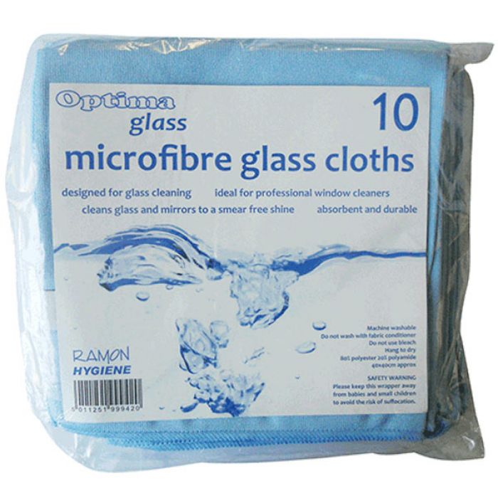 Optima Glass Cleaning Microfibre Cloth
