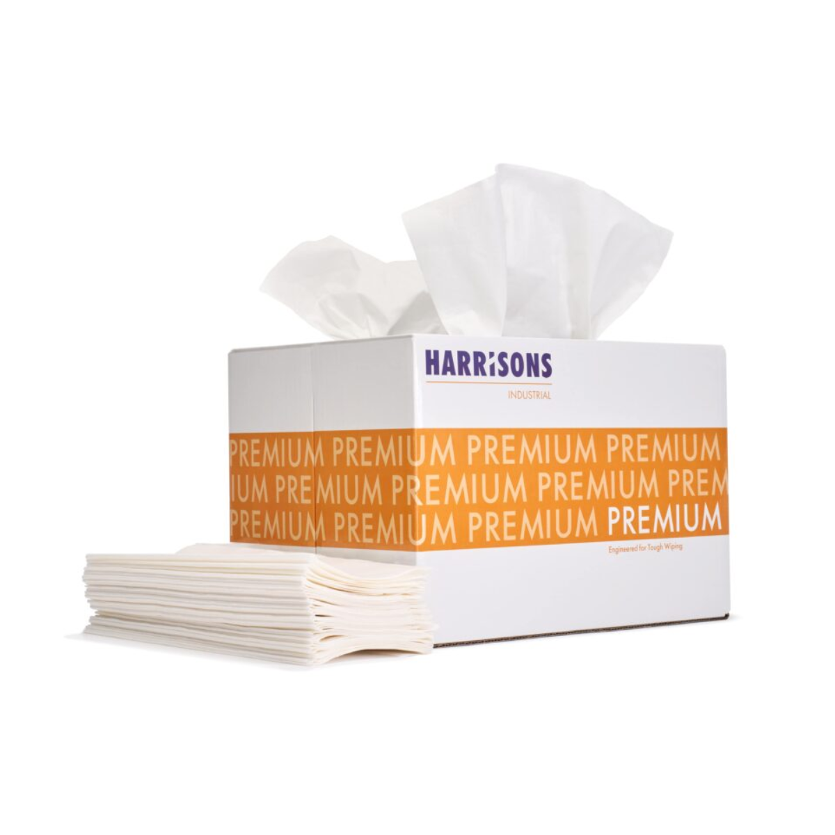 Prem 100 White Cloth Wipe - Pack of 200