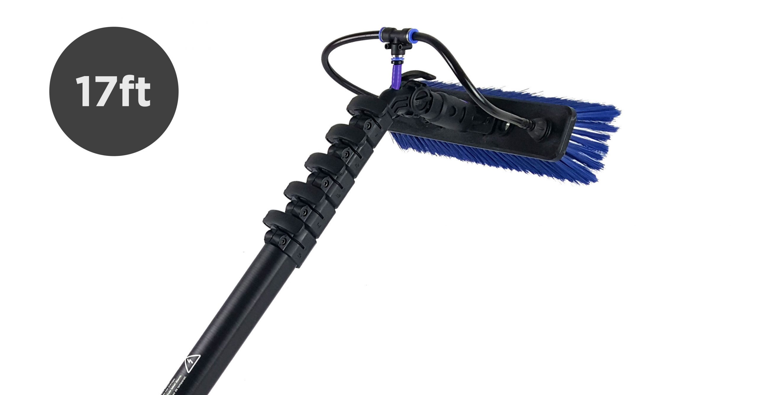 Carbon Fibre 6-Section Reach Telescopic Window Cleaning Pole
