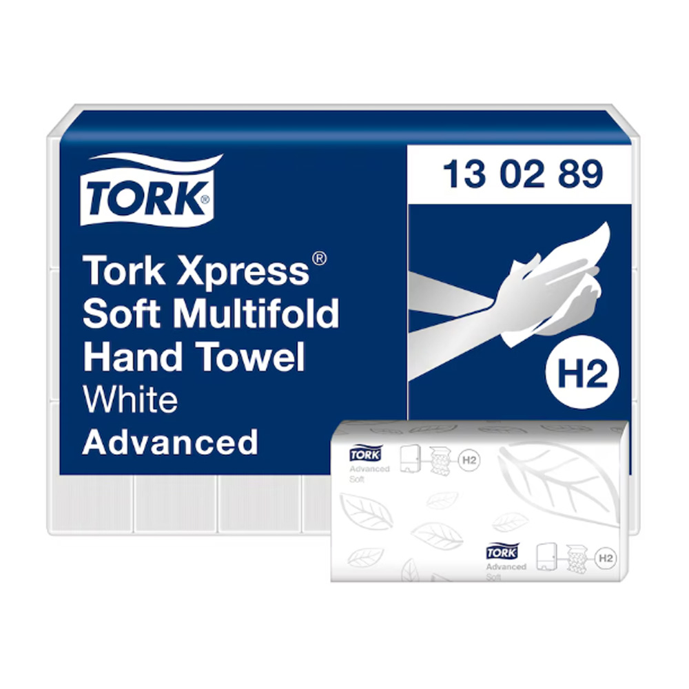 TorkH2 Xpress - Soft Multifold Hand Towel - 2 Ply - Case of 3,780