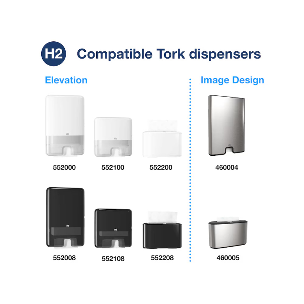 TorkH2 Xpress - Soft Multifold Hand Towel - 2 Ply - Case of 3,780