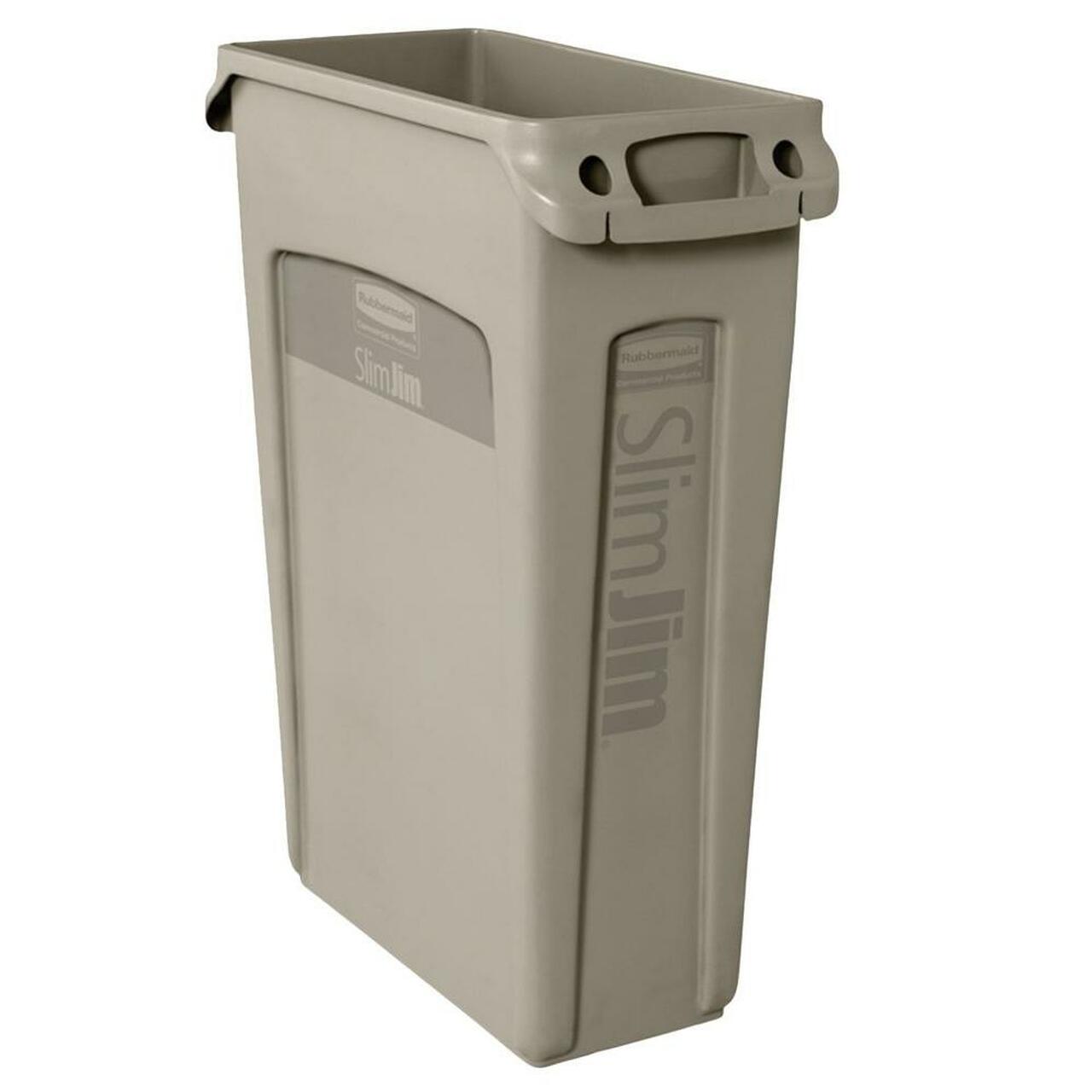 Rubbermaid Slim Jim Waste Container with Venting Channels - 87L