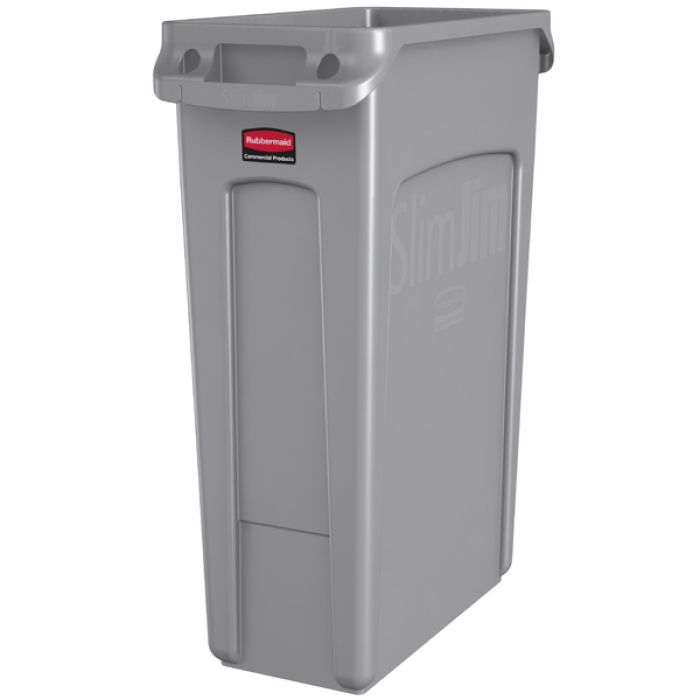 Rubbermaid Slim Jim Waste Container with Venting Channels - 87L
