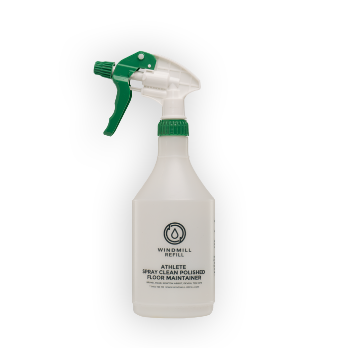 Windmill Athlete Screen Printed Trigger Spray Bottle/Head - 750ml - Various Trigger Head Colours